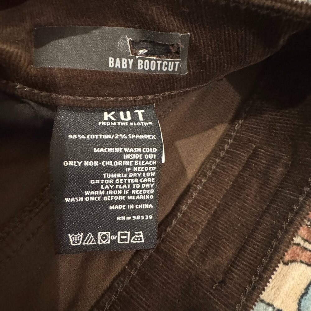 KUT from the Kloth's baby bootcut jeans in brown - Picture 5 of 5